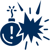 Explosivos, pólvora,
combustibles, Bengalas
o Detonadores